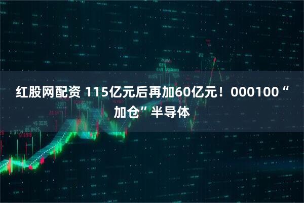 红股网配资 115亿元后再加60亿元！000100“加仓”半导体