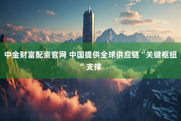 中金财富配资官网 中国提供全球供应链“关键枢纽”支撑